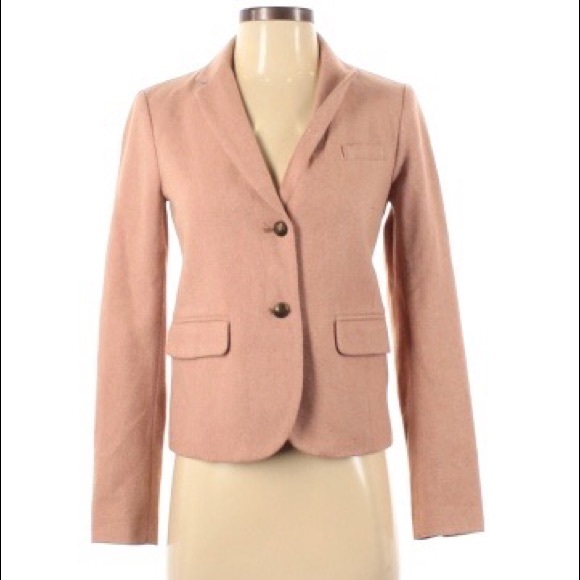 GAP Blush Blazer Jacket with elbow patches Size 2 - Picture 1 of 8